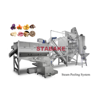 5T- 8T/h potato steam peeling machine steam peeler for potato puree french fries processing