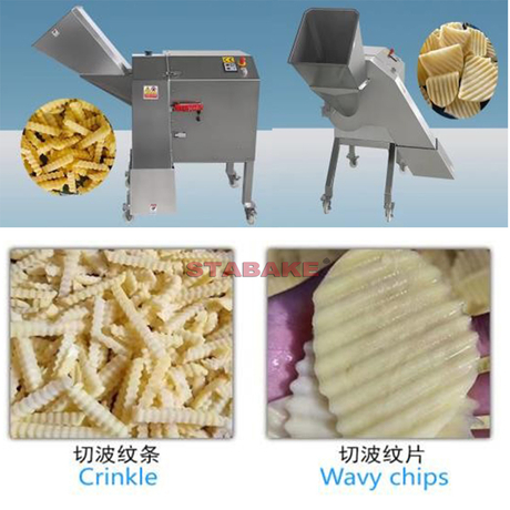 Potato Chips Winding Fingers Cutting Machine Production Line